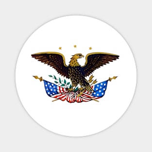 Vintage Patriotic American Eagle Magnet